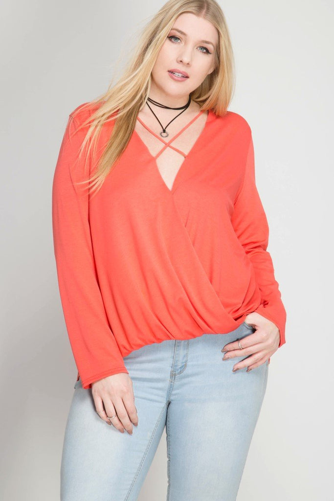 Must Have Cross Front Long Sleeve Top