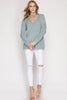 Front View Perfect Choker Neck Sweater at Misty Boutique 