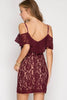 Back View Wine tasting Lace Dress at Misty Boutique 
