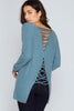 Back View Open Lace-Up back at Misty Boutique 