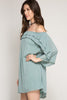 Side View Standout Off The Shoulder Dress at Misty Boutique 