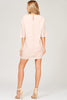Back View Trendy Pink Knot Party Dress at Misty Boutique