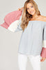 Front View Off The Shoulder Bell Sleeve Top at Misty Boutique 