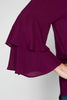 Sleeve View Double Layer Bell Sleeve Off Shoulder Top at Misty Boutique