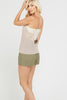 Back View Open Back Tank Top - Oatmeal at Misty Boutique 