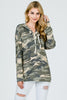 Front View Cozy Camo Top at Misty Boutique 
