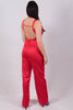 Back View Forever In Love Jumpsuit in Red  at Misty Boutique 