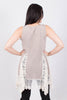 Back View Lace Tunic - Brown  at Misty Boutique 