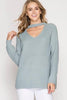 Front View Perfect Choker Neck Sweater at Misty Boutique 